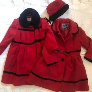 Rothschild Red Holiday Pea Coats